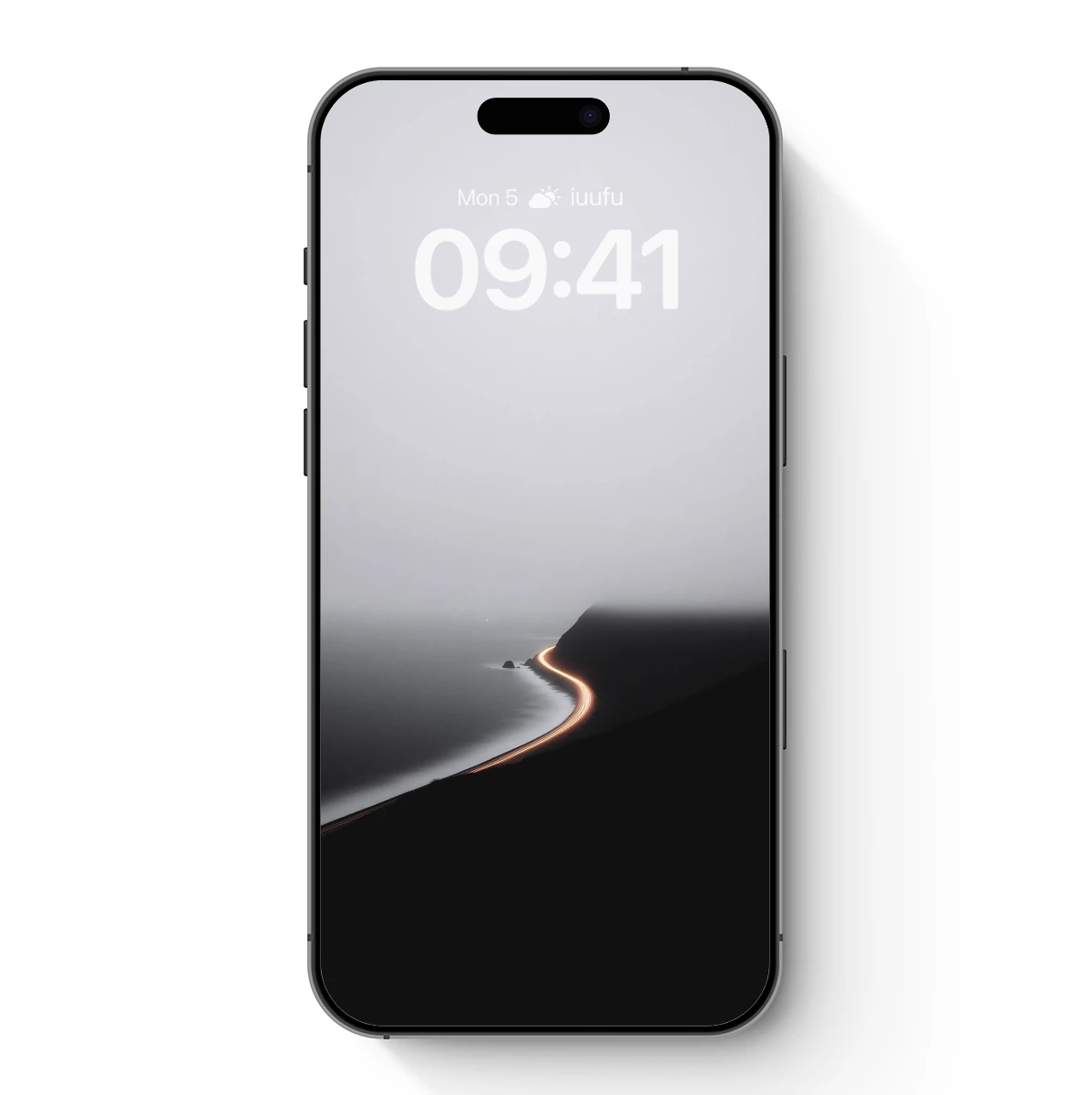 Foggy Coastal Light Trails