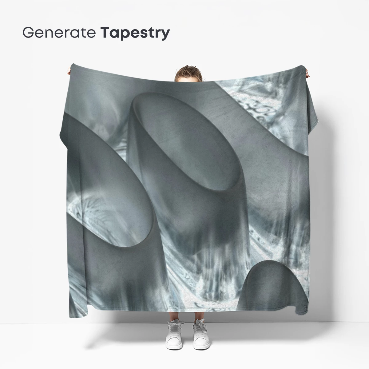 Ethereal Glass Sculptures: A Symphony in Silver - Image 5