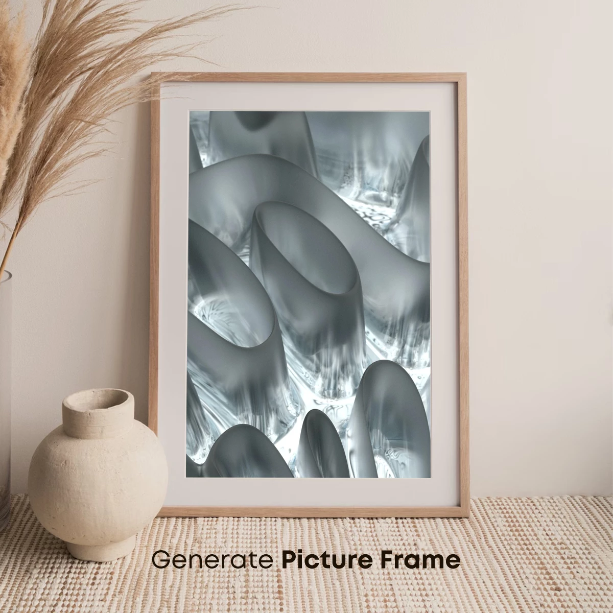 Ethereal Glass Sculptures: A Symphony in Silver - Image 7