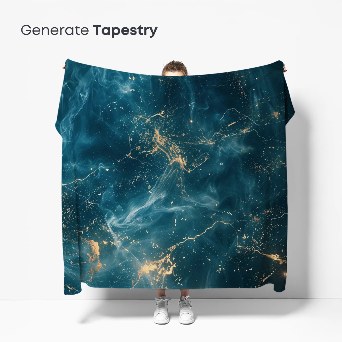 Cosmic Nebula Symphony: Golden Whispers in the Void - Image 5