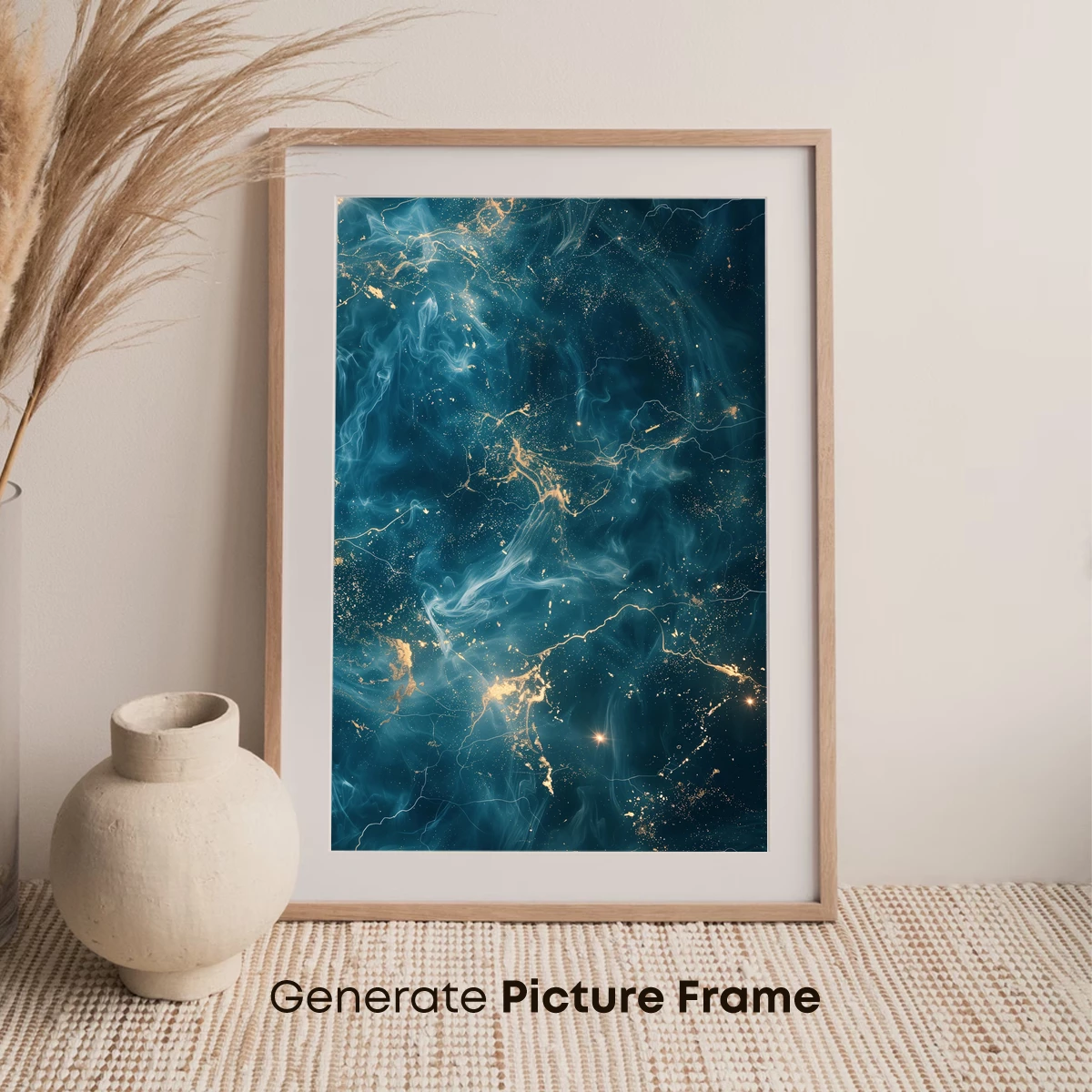 Cosmic Nebula Symphony: Golden Whispers in the Void - Image 7