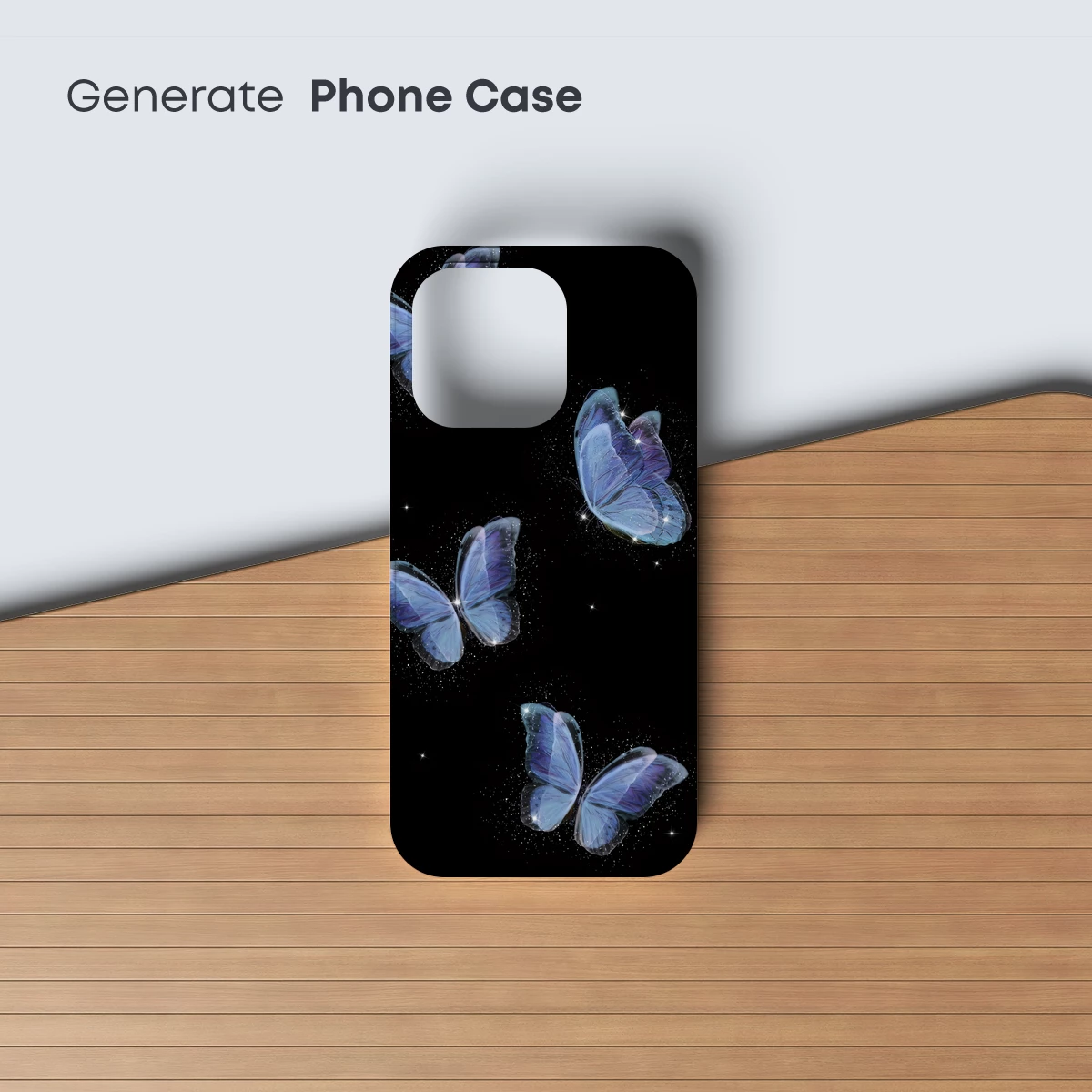 Ethereal Blue Butterflies in Midnight Sky - Image 3