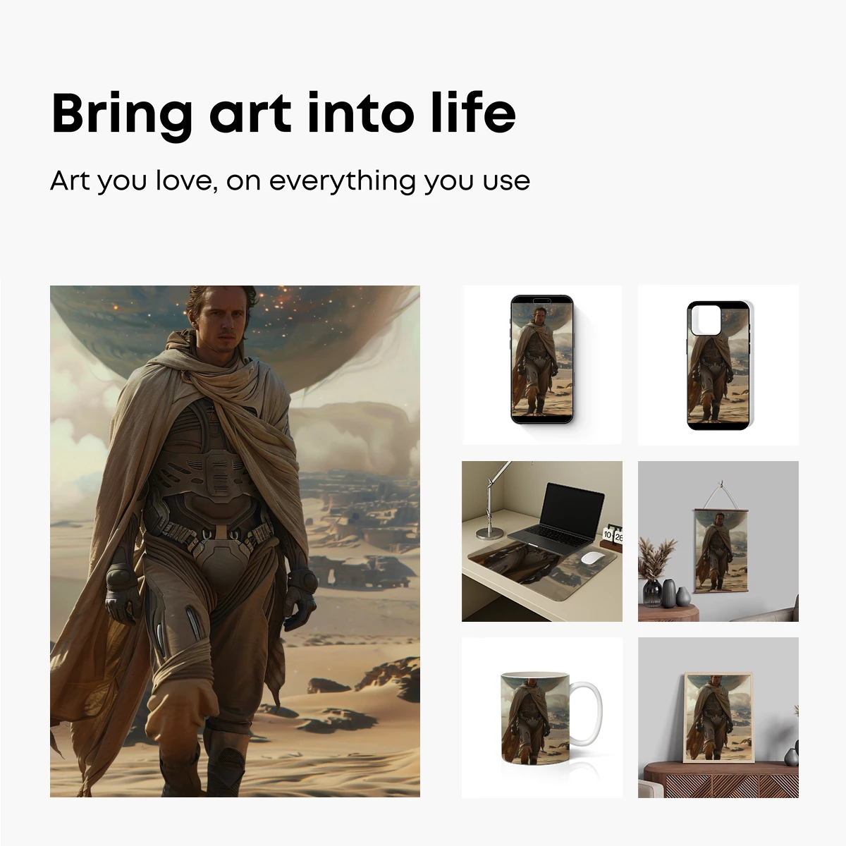 Desert Warrior Under Twin Moons - Image 2