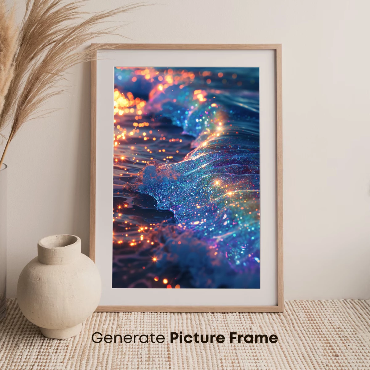 Galactic Ocean Waves: A Symphony of Light and Color - Image 7