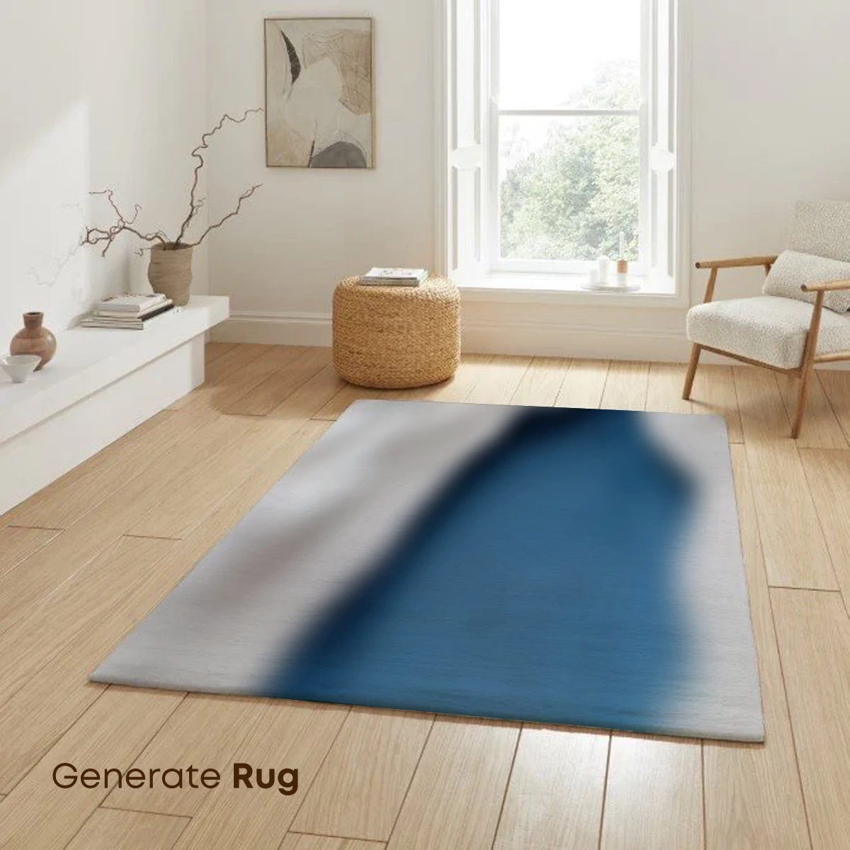 Ethereal Abyss: A Blur of Blue and White - Image 6