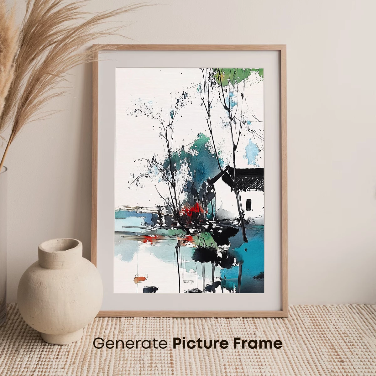 Abstract Watercolor Reflections - Image 7