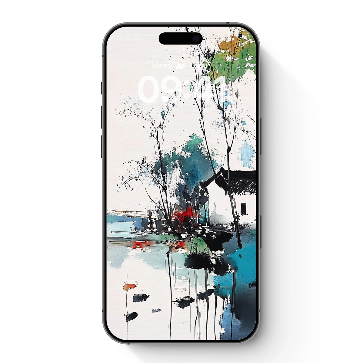 Abstract Watercolor Reflections