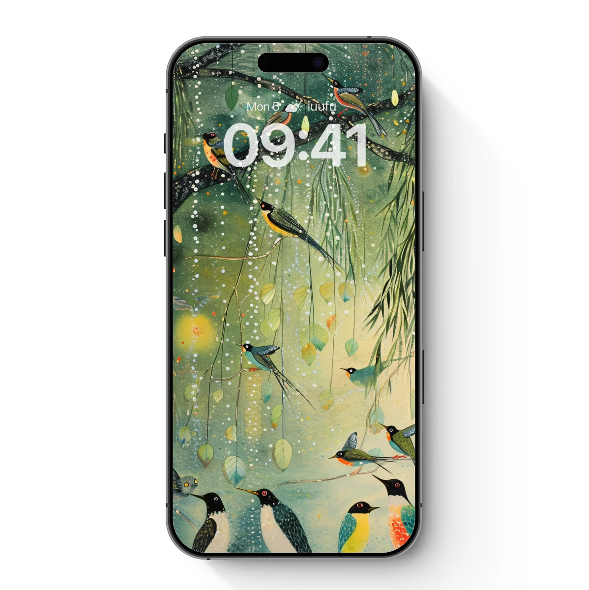 Enchanted Avian Symphony in Luminous Forest