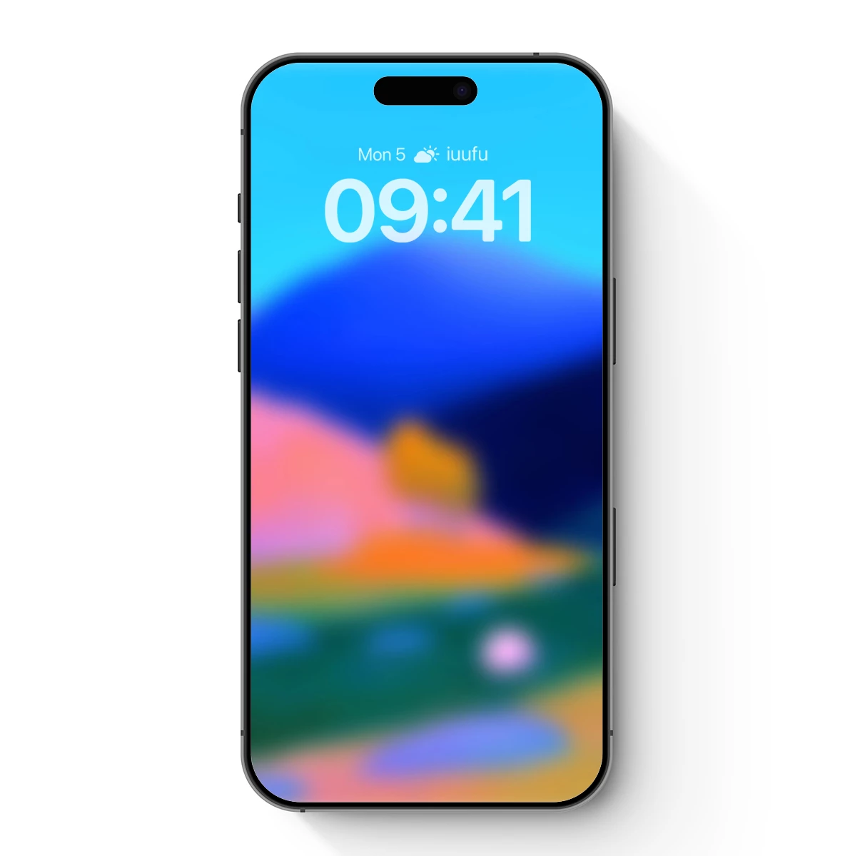 Blurred Rainbow Landscape