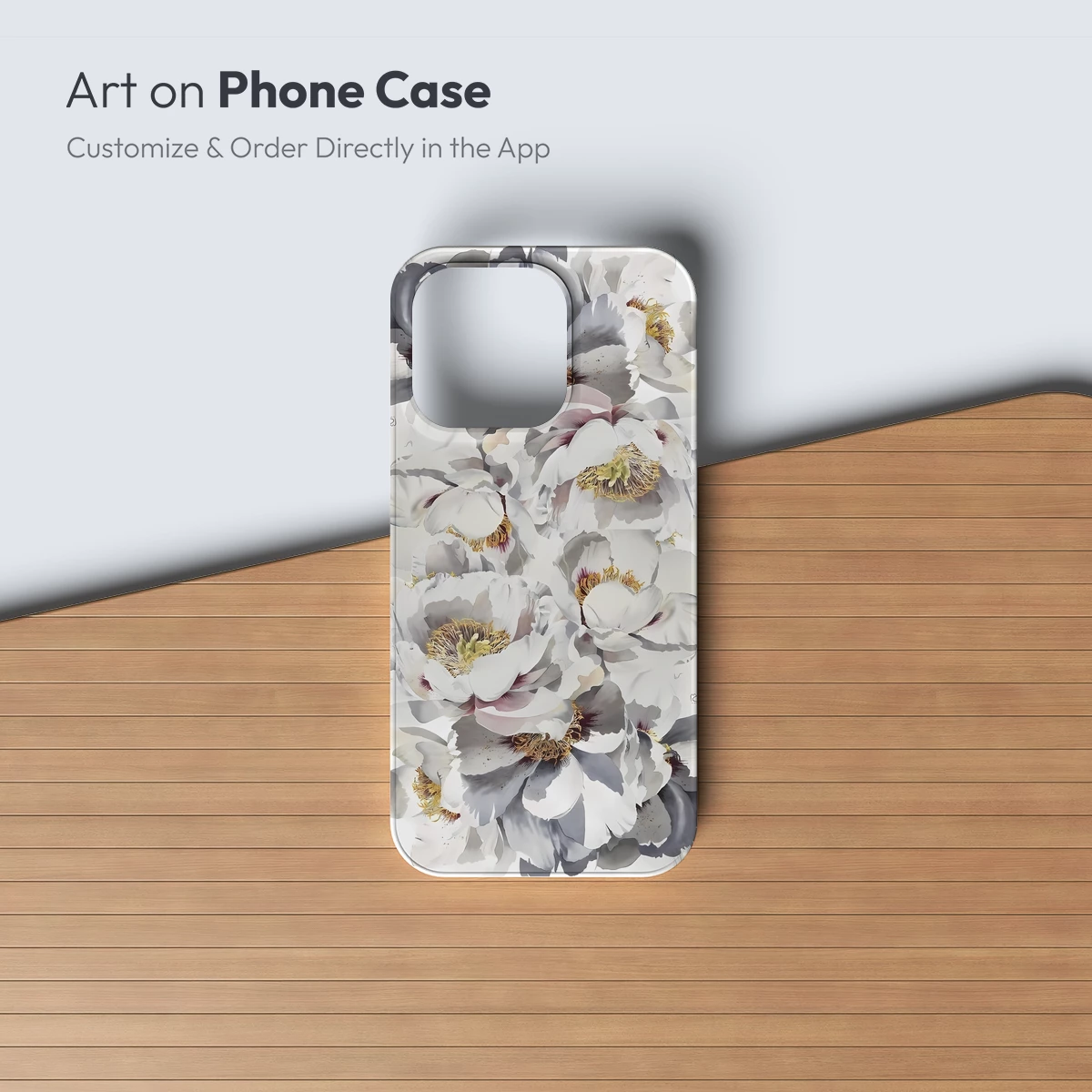 Elegant Peony Elegy: Monochrome Floral Artistry - Image 2