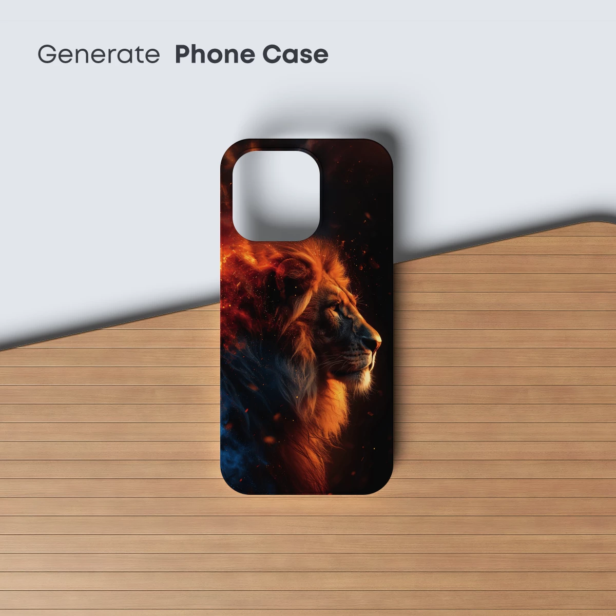 Flaming Lion: Mythic Majesty in Fire and Smoke - Image 3