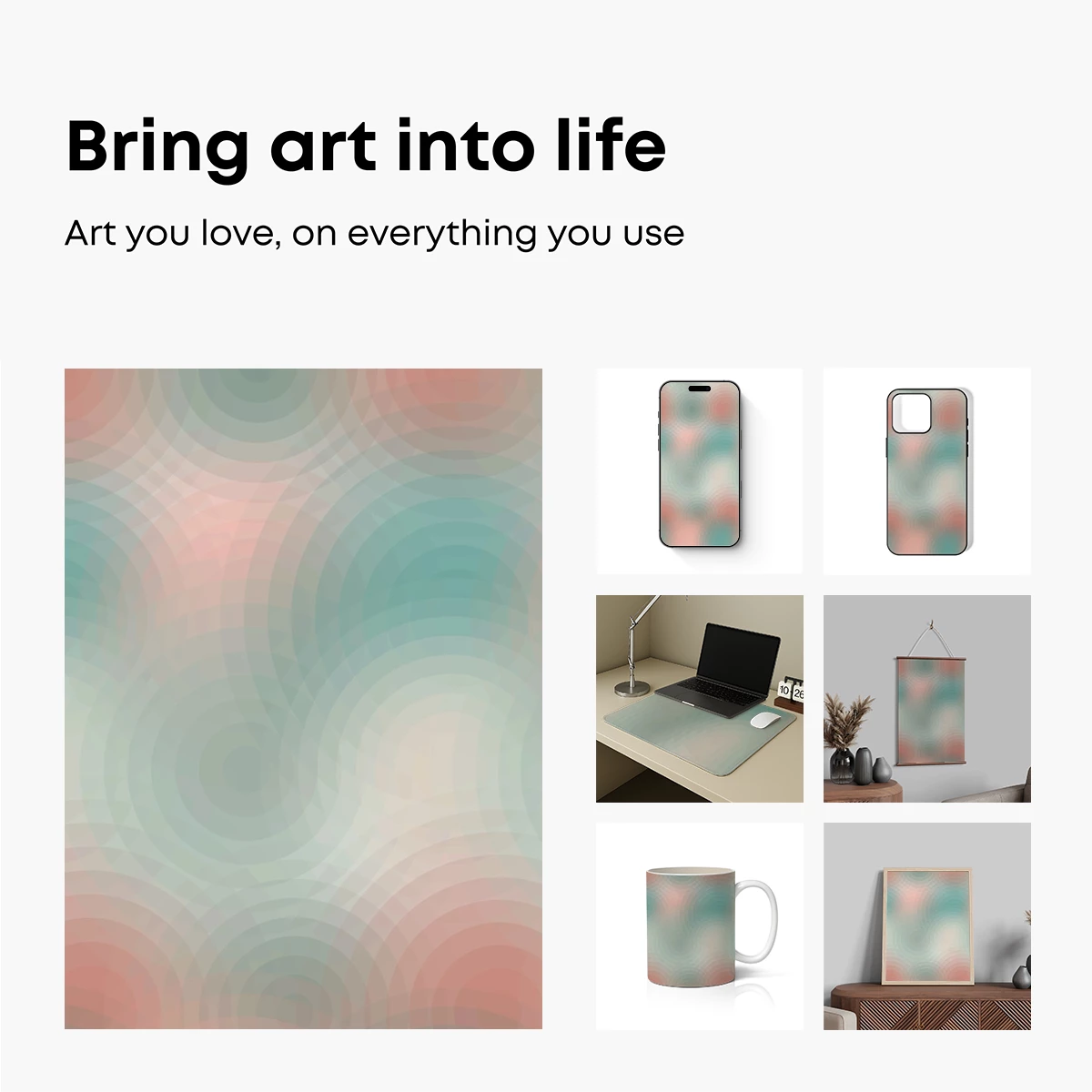 Cascading Circles: A Symphony of Pastel Hues - Image 2