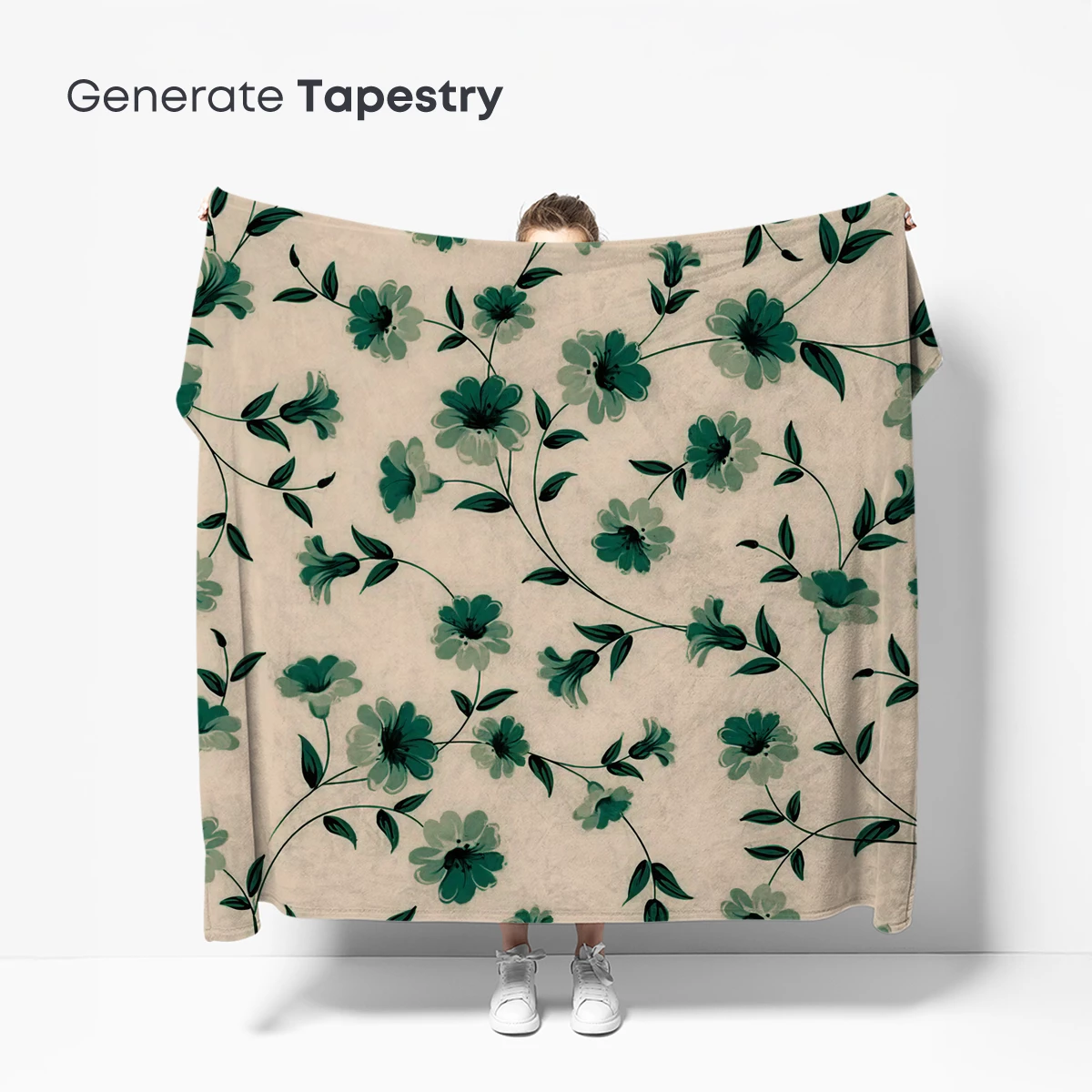 Emerald Vine Whisper: A Botanical Tapestry - Image 5