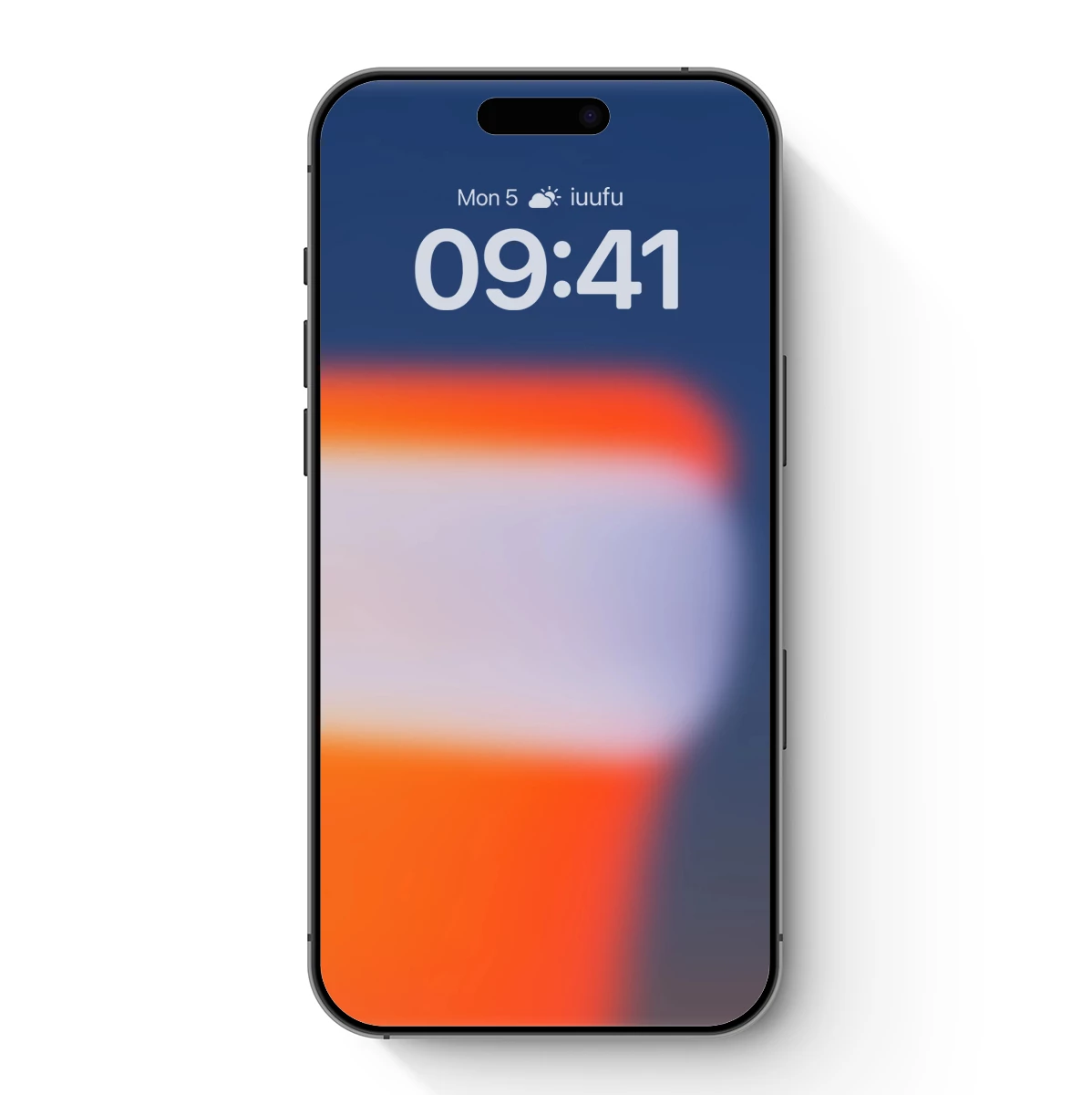 Blurred Horizon: Orange and Blue Abstract Fusion