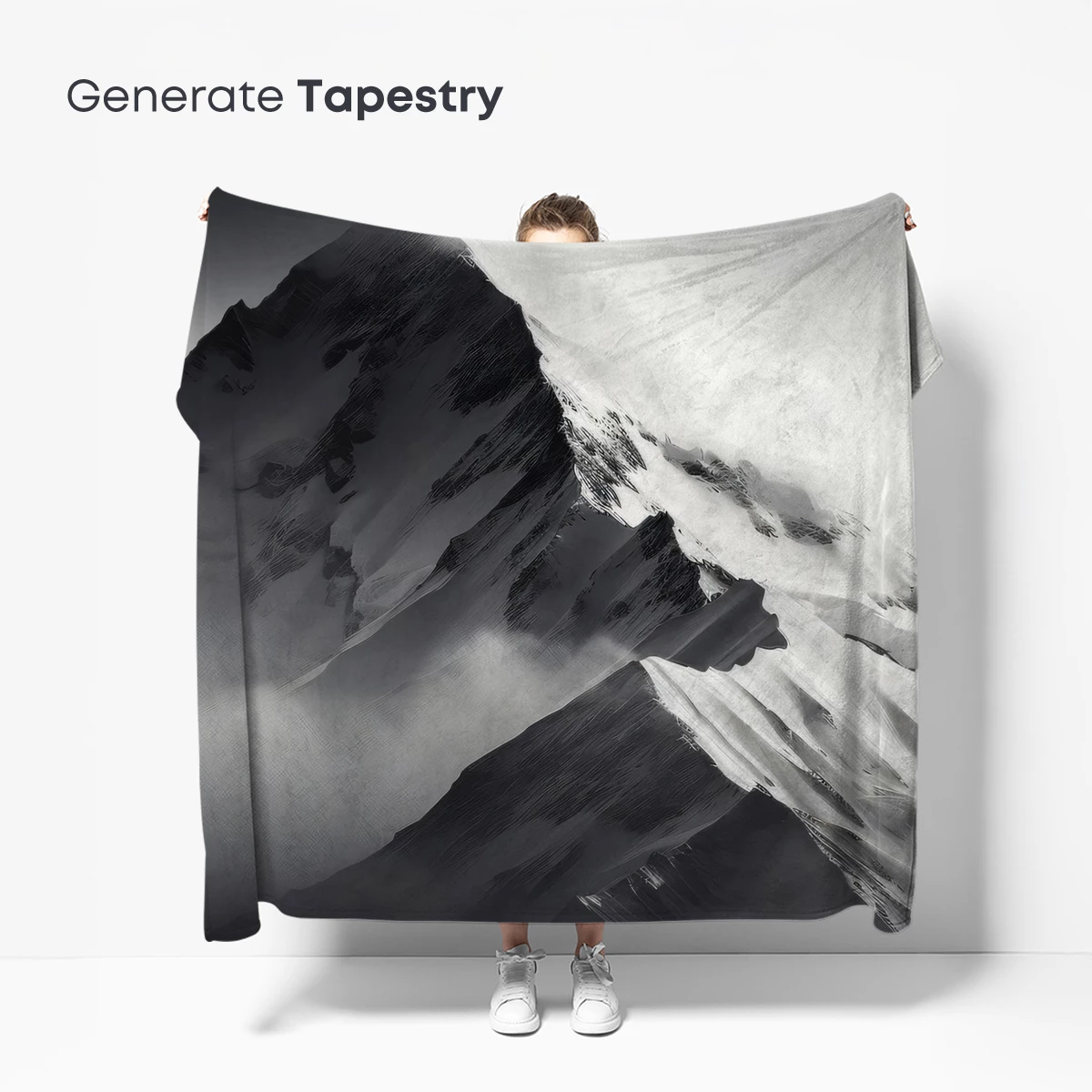 Eternal Snow Peaks: A Monochrome Odyssey - Image 5