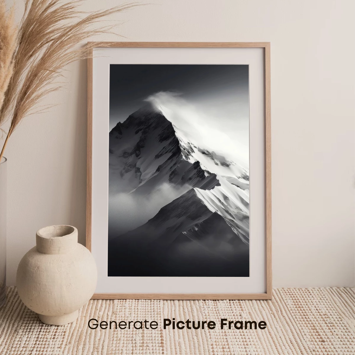 Eternal Snow Peaks: A Monochrome Odyssey - Image 7