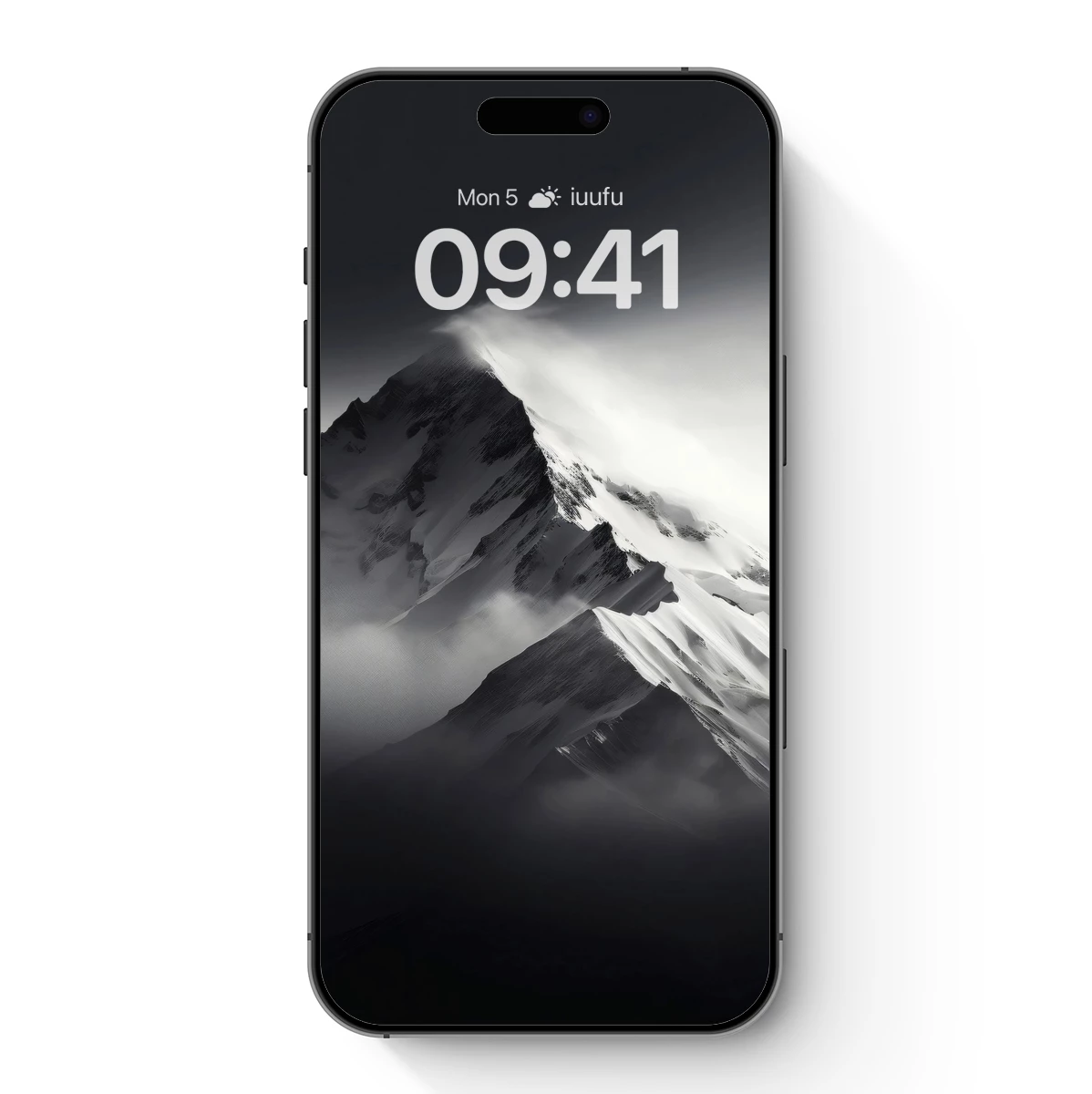 Eternal Snow Peaks: A Monochrome Odyssey