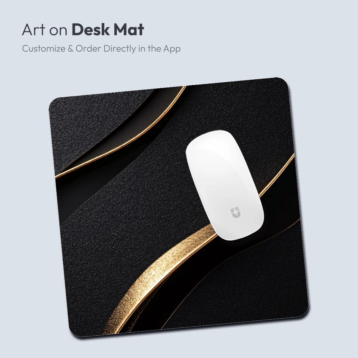 Elegant Black Waves with Golden Accents - Image 4