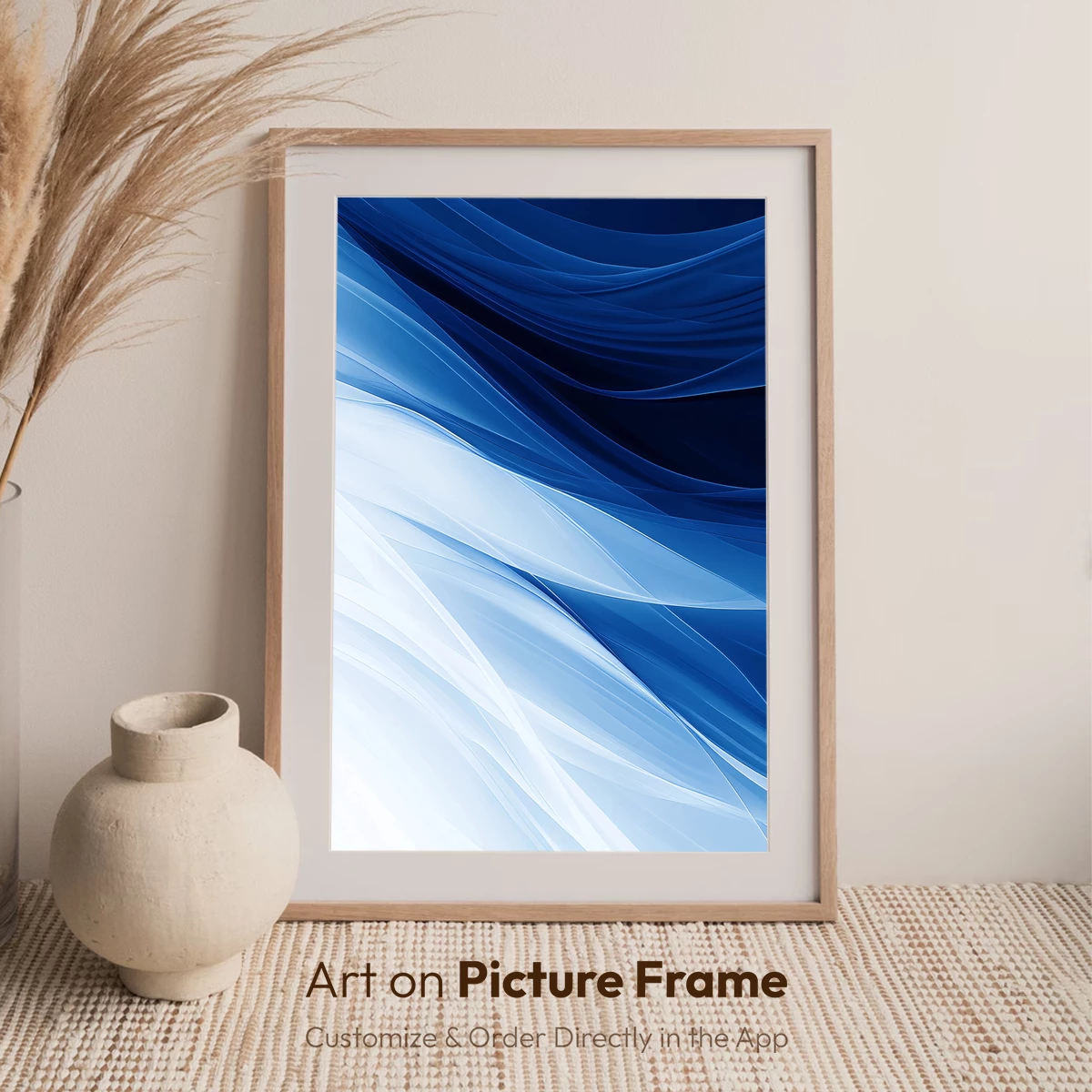 Ethereal Blue Waves: A Digital Symphony of Flow - Image 7