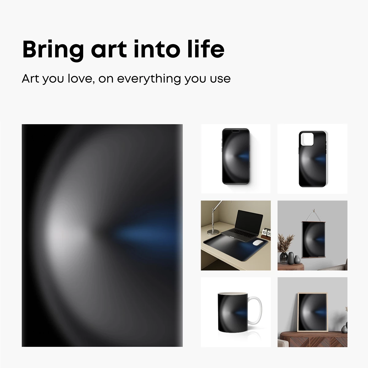 Ethereal Vortex: A Study in Gradient Shadows