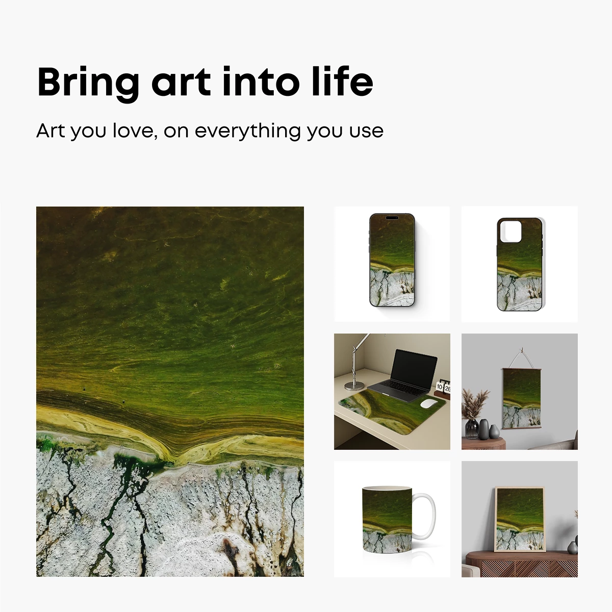 Erosion's Palette: Earthy Abstract Artistry - Image 2