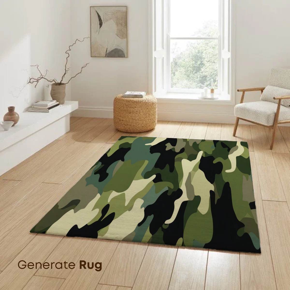 Forest Camo Symphony: Nature's Abstract Palette - Image 6