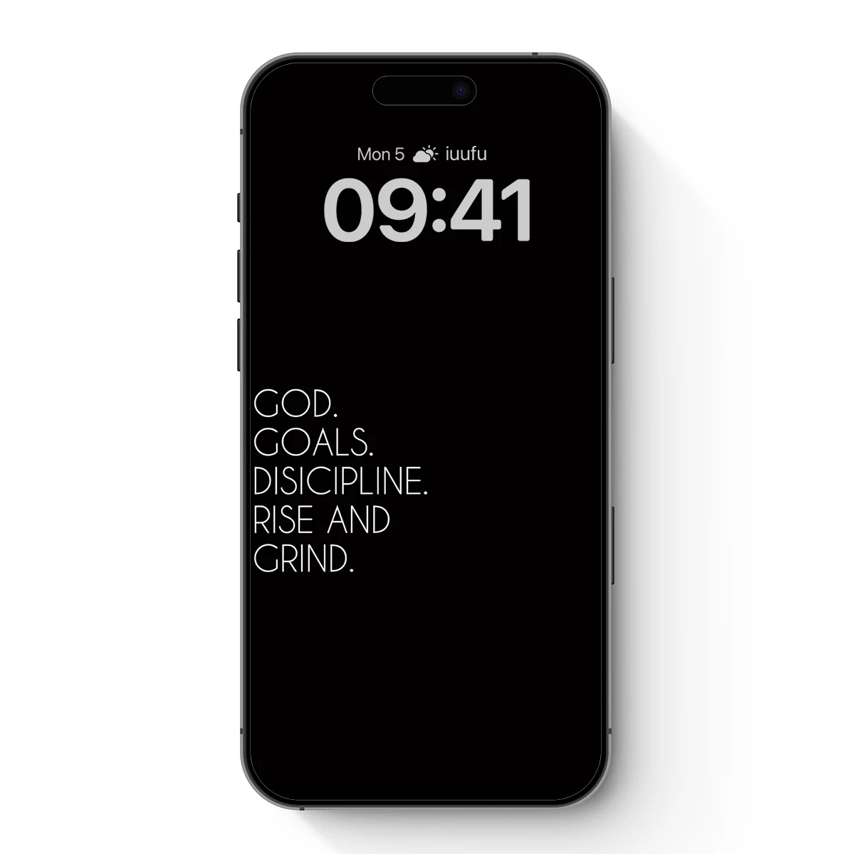 Bold Motivation: Black Canvas with White Wisdom