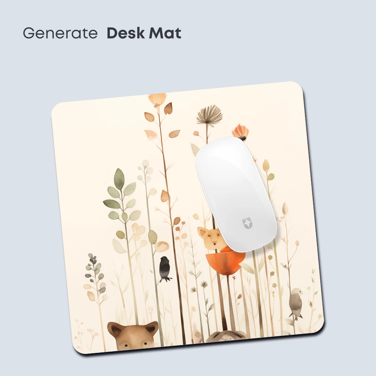 Enchanted Forest Whimsy: Animals Amidst Floral Dreams - Image 4