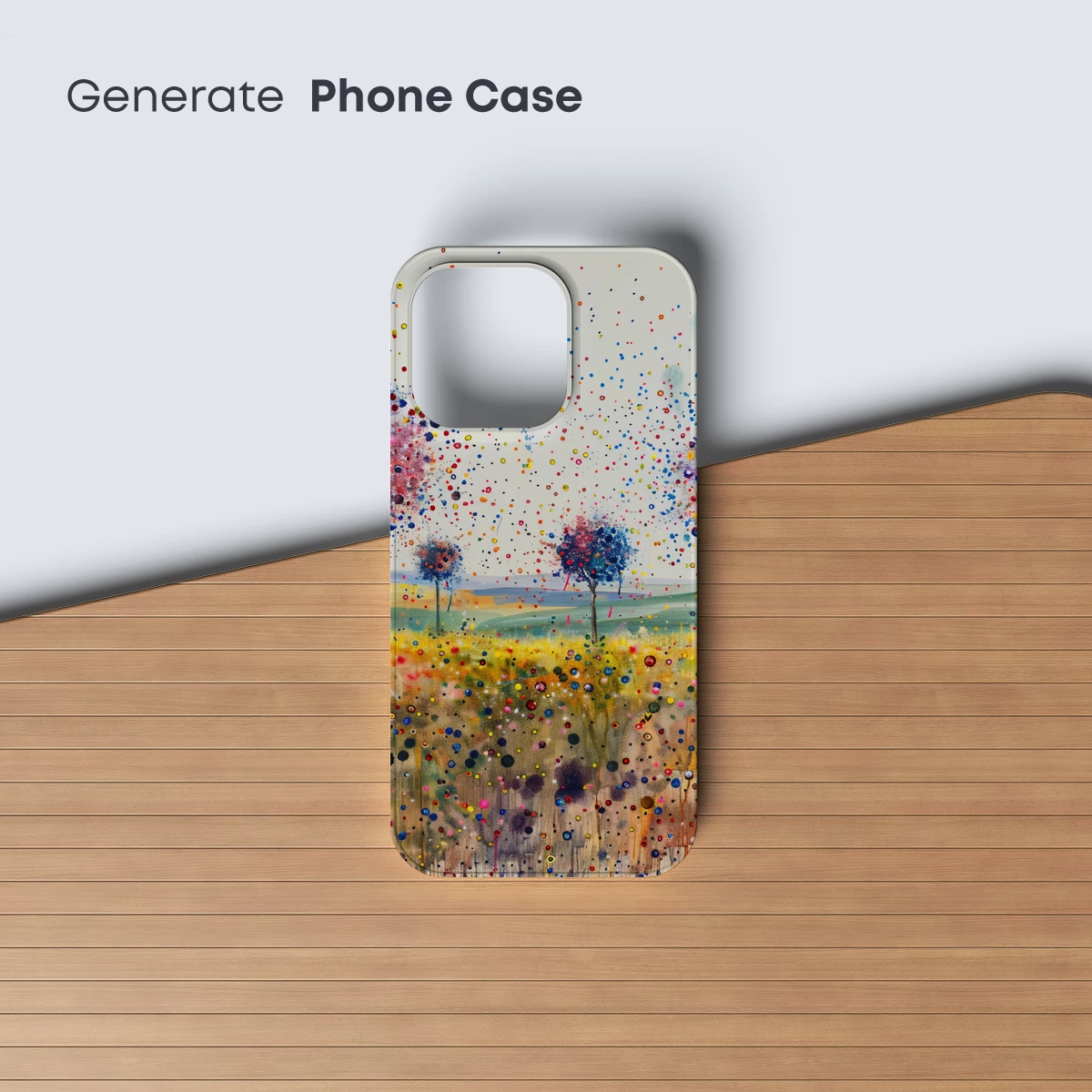 Dot-Painted Dream Trees: A Vibrant Field of Fantasy - Image 3