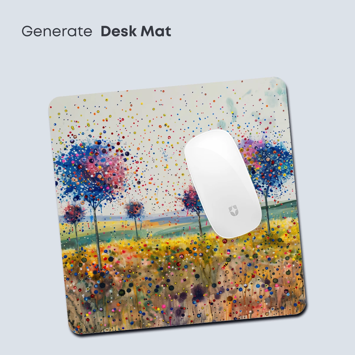 Dot-Painted Dream Trees: A Vibrant Field of Fantasy - Image 4