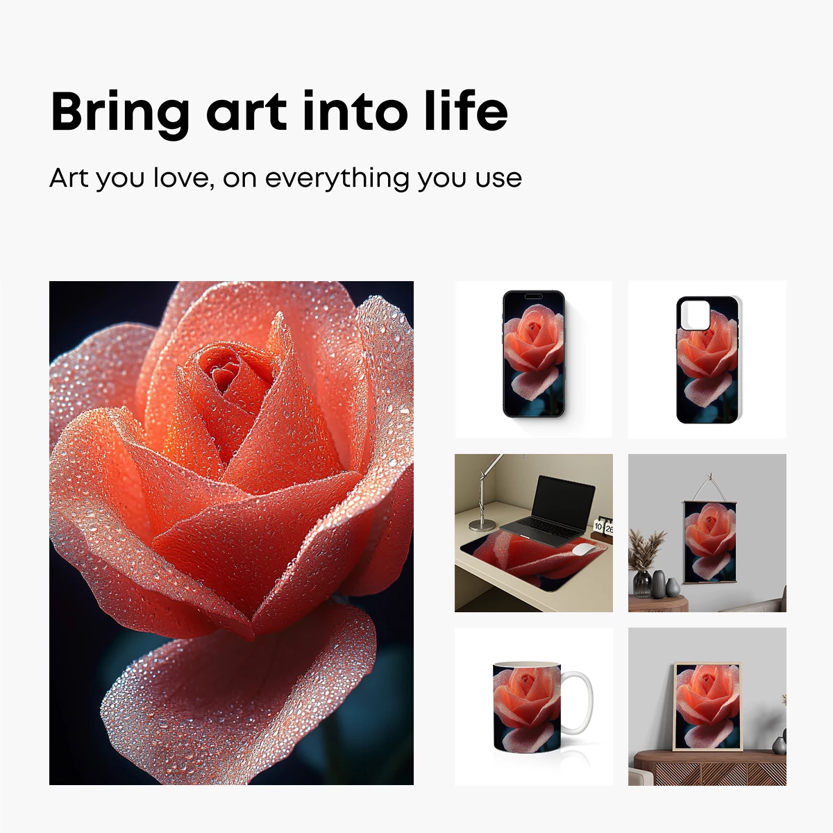 Dew-Kissed Rose Elegance