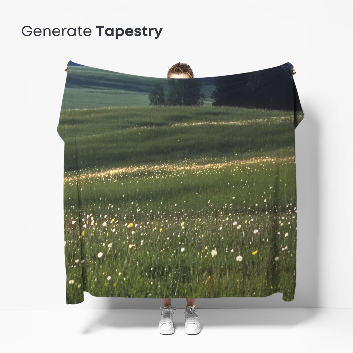 Meadow Symphony: Dandelions and Rolling Hills - Image 5