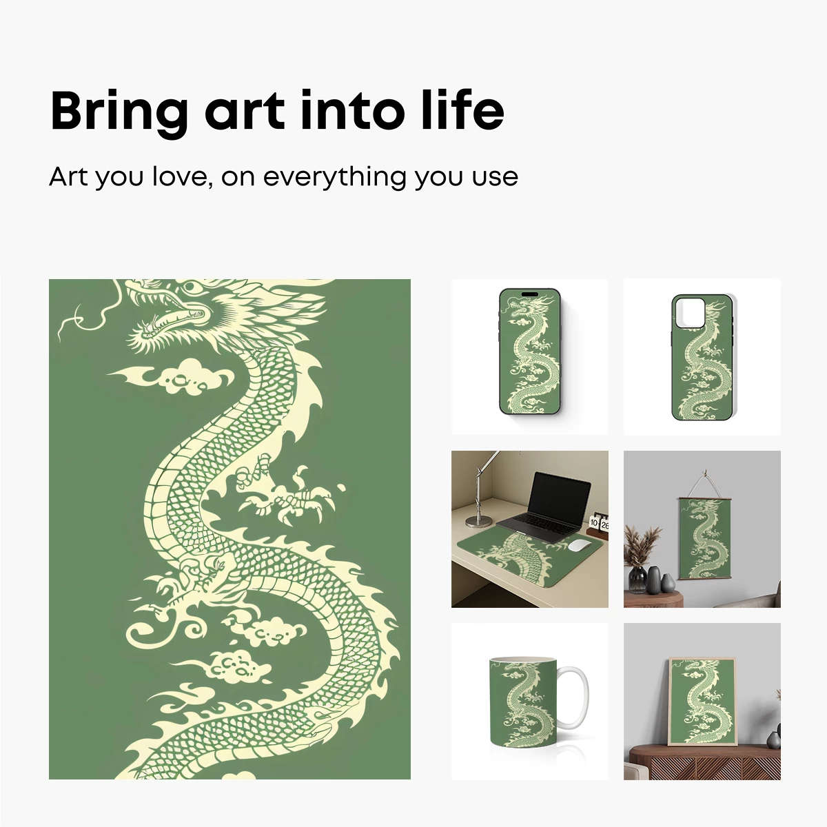 Elegant Serpent: Traditional Dragon Artistry - Image 2