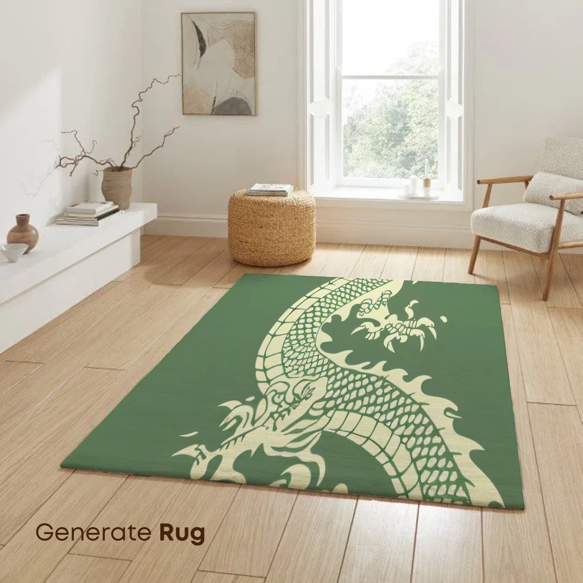 Elegant Serpent: Traditional Dragon Artistry - Image 6