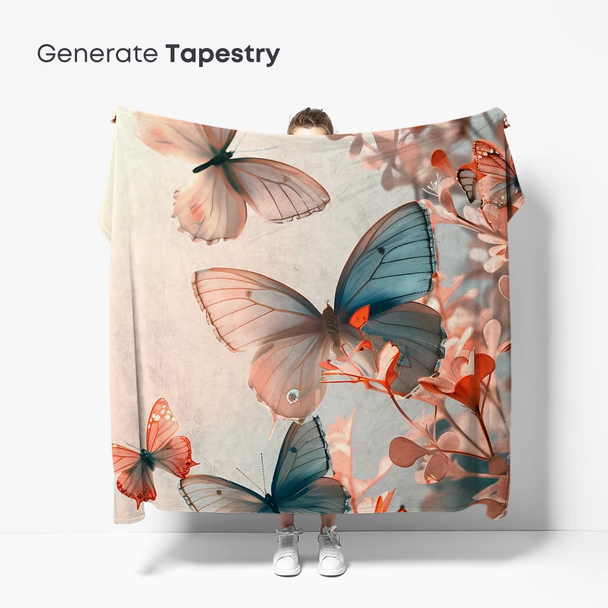 Butterfly Symphony in Pastel Bloom - Image 5