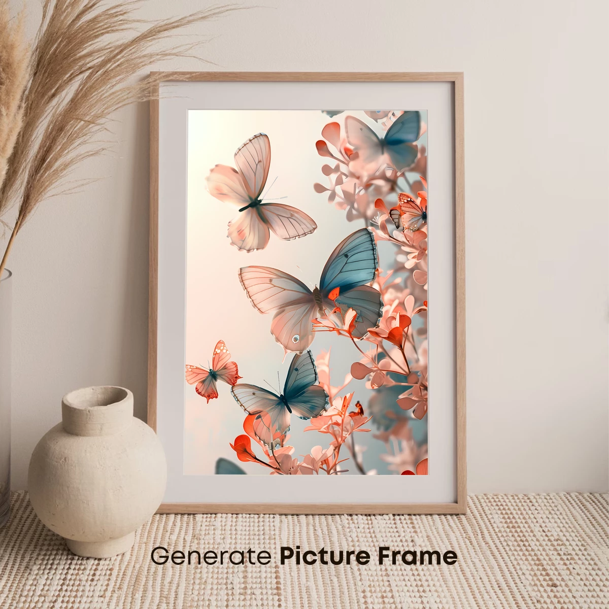 Butterfly Symphony in Pastel Bloom - Image 7