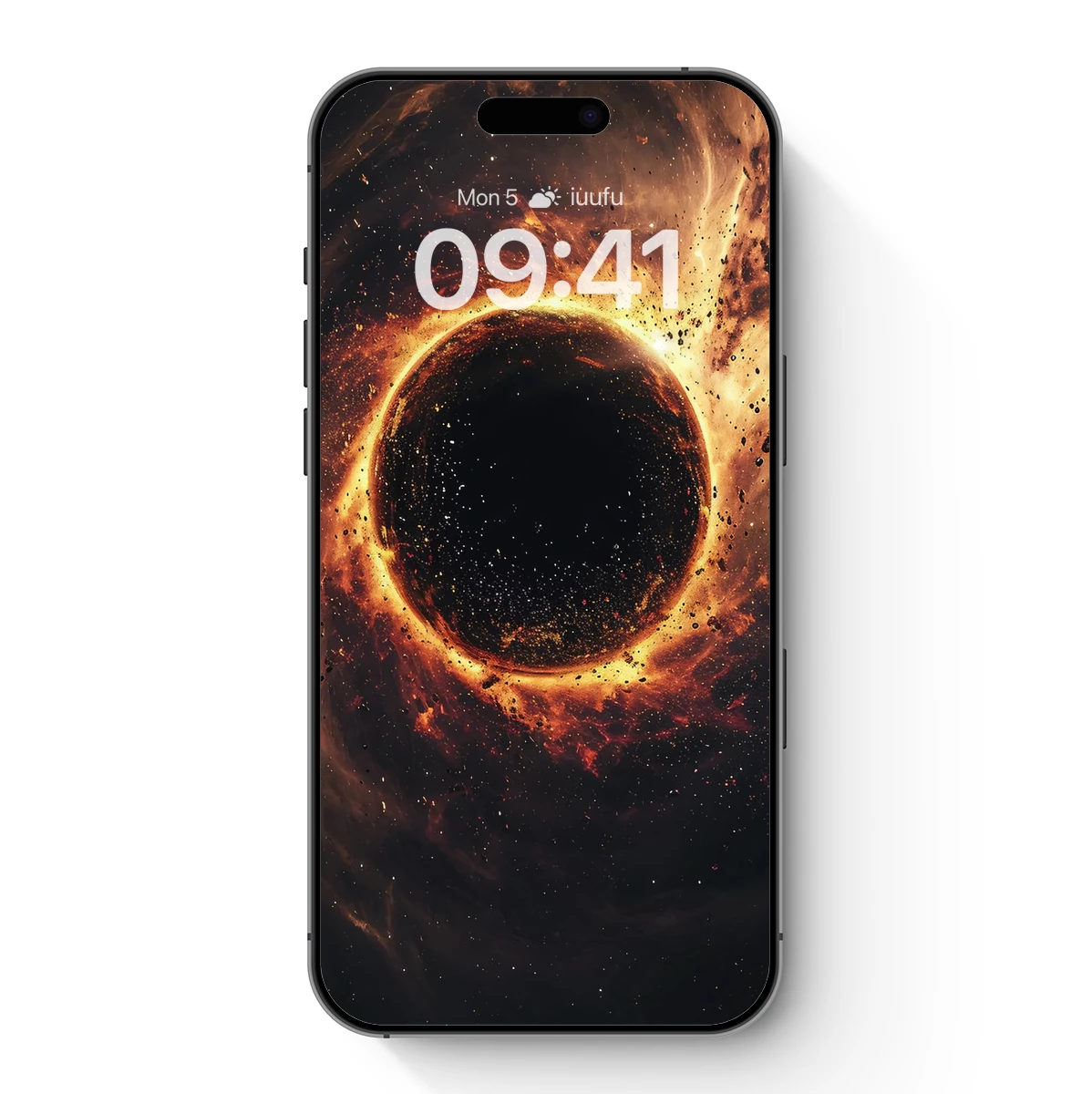 Cosmic Inferno: Black Hole's Fiery Dance