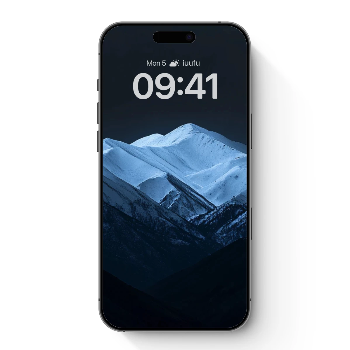 Eternal Snow Peaks Under Midnight Sky