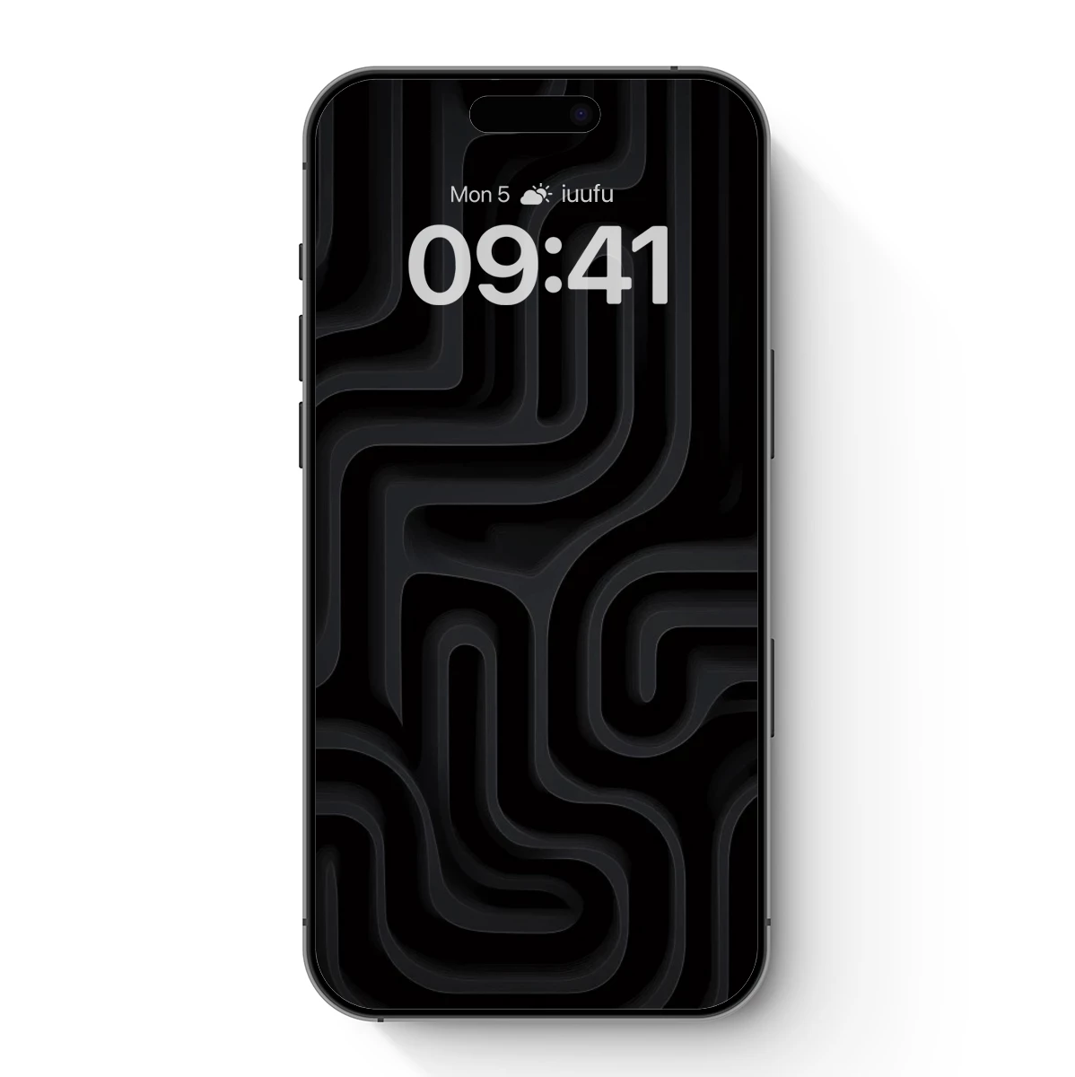 Ethereal Shadow Labyrinth: Abstract Black Curves