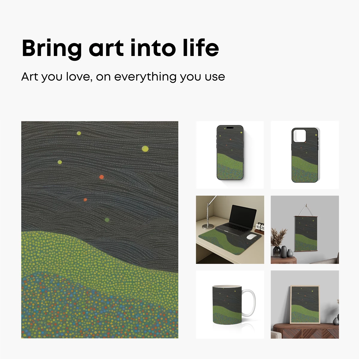 Dot Matrix Horizon: A Pointillist Landscape Odyssey - Image 2