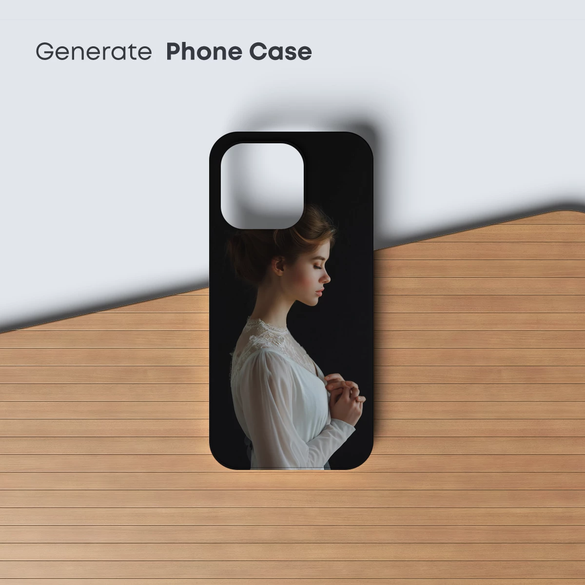 Elegant Solitude: Lace and Shadow - Image 3