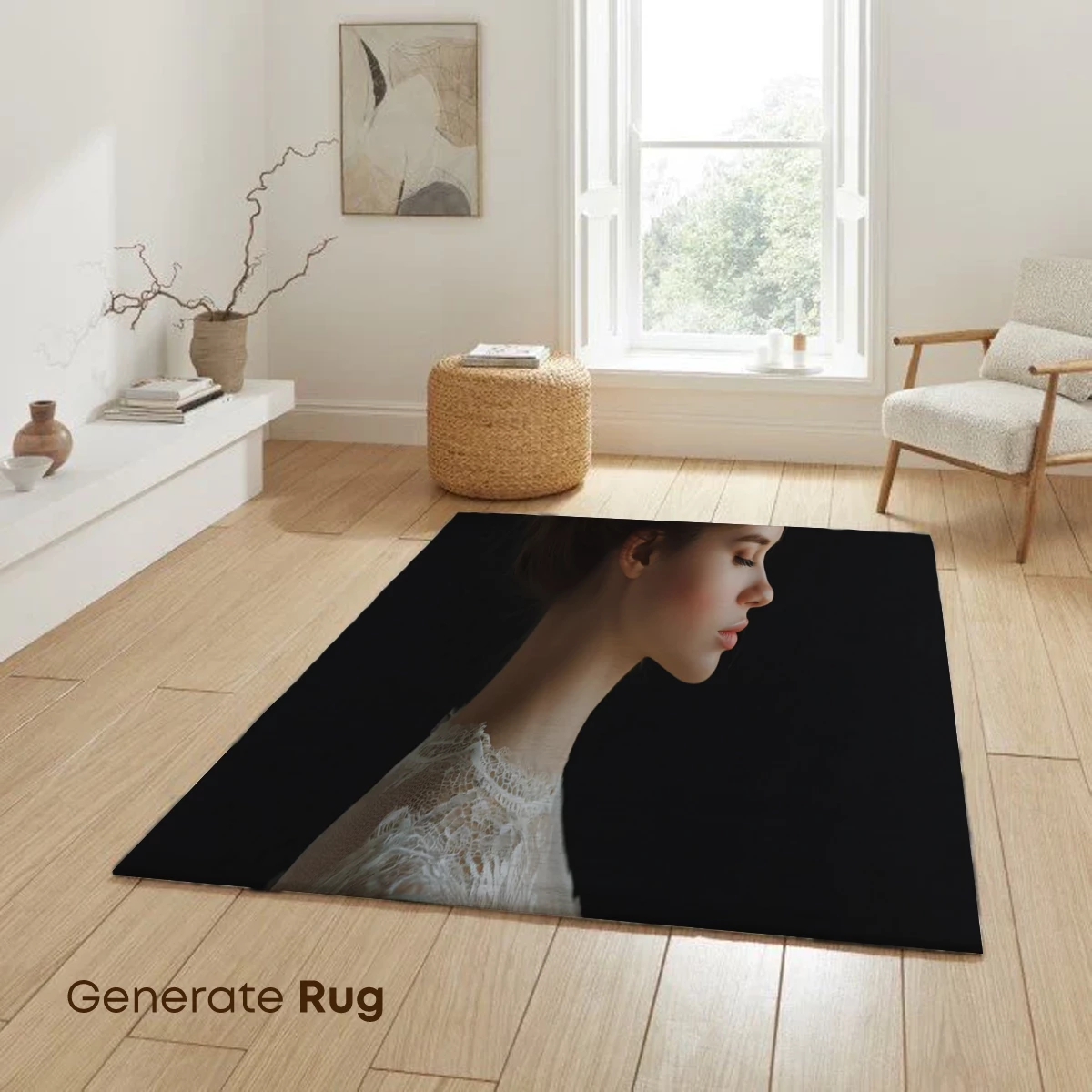 Elegant Solitude: Lace and Shadow - Image 6