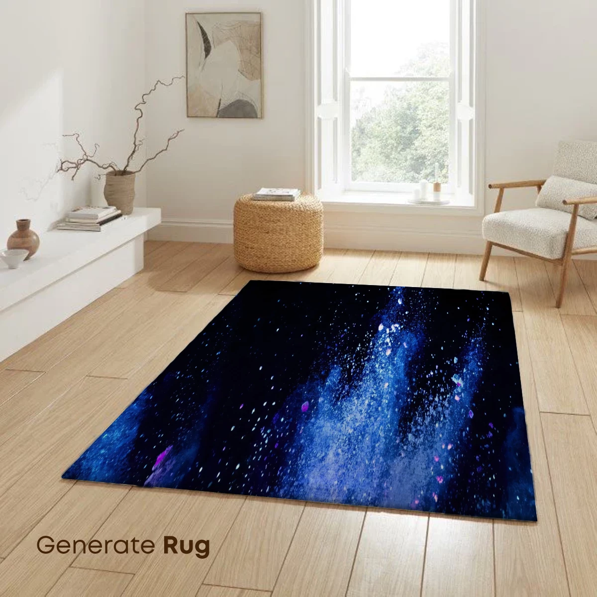 Cosmic Dust Explosion: A Symphony of Blue and Purple Hues - Image 6