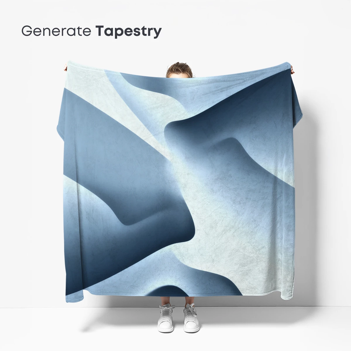 Ethereal Blue Curves: A Dance of Light and Shadow - Image 5