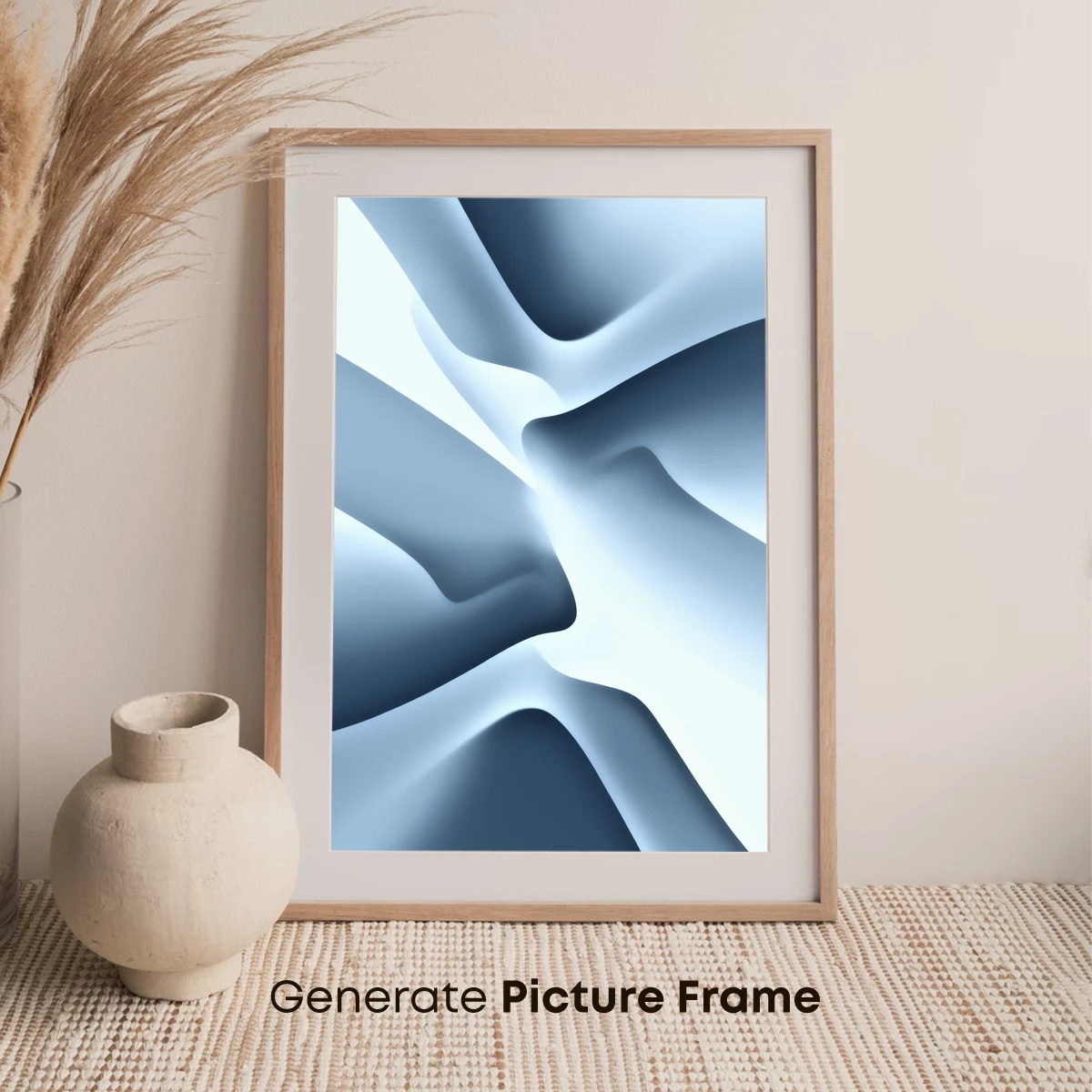 Ethereal Blue Curves: A Dance of Light and Shadow - Image 7