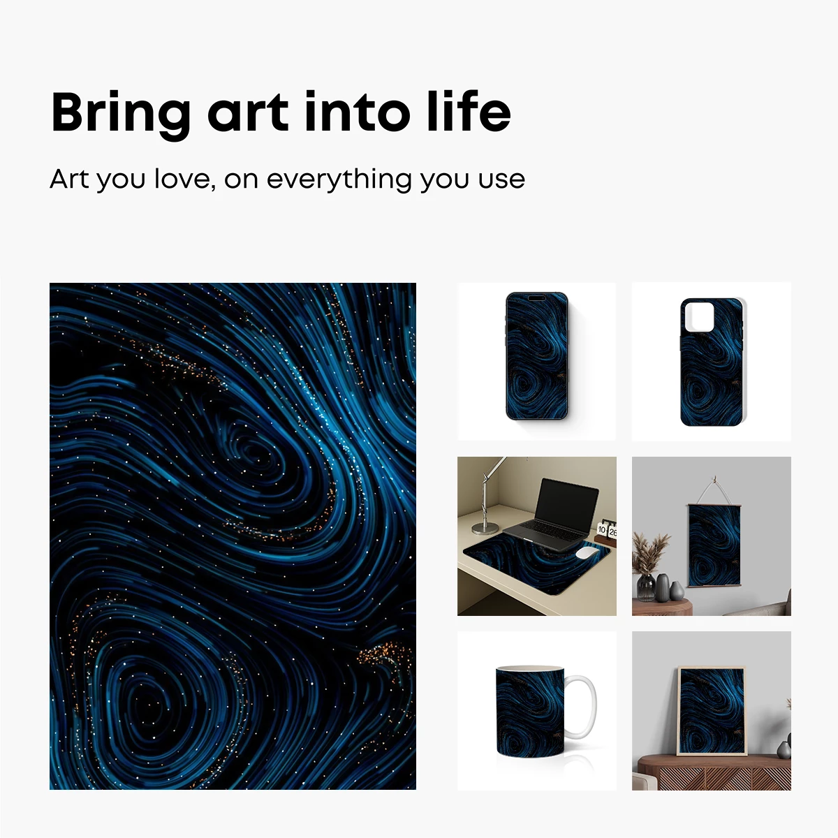 Cosmic Swirls: A Digital Odyssey - Image 2