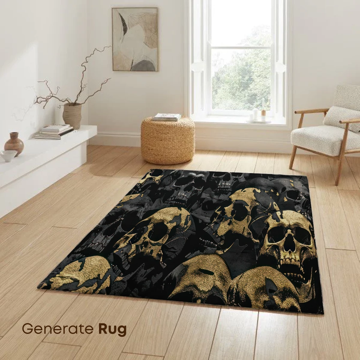 Gilded Skulls: Gothic Elegance in Gold and Shadow - Image 6