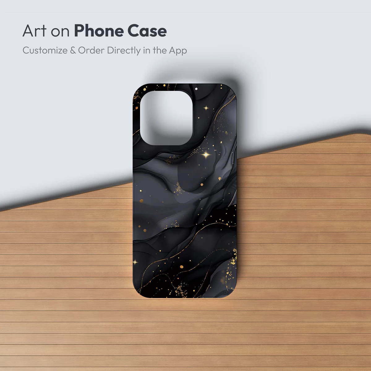 Elegant Black Marble with Golden Accents - Image 3