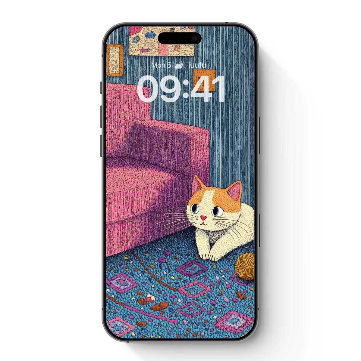 Cozy Cat in a Colorful Corner