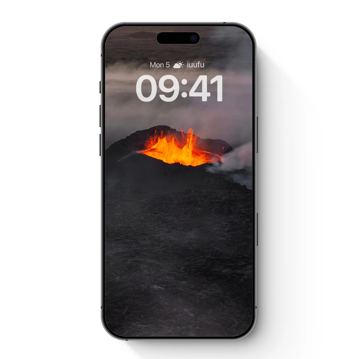 Fiery Abyss: Lava Eruption in Darkness